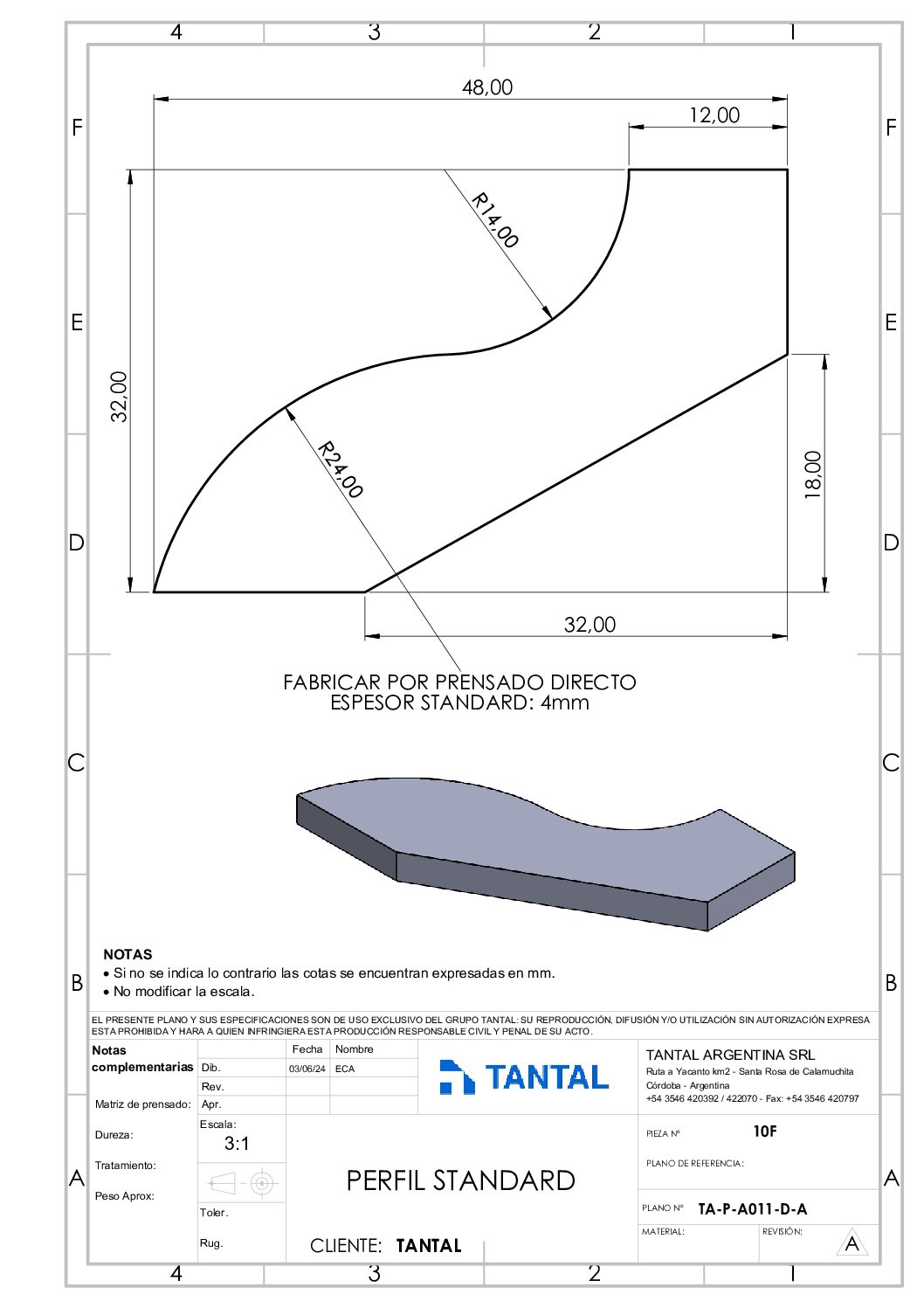 PLANO 10 F TH-30M (x 1 unidad) - Image 2